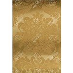 Tecido Jacquard Dourado Ouro Vibrante Listrado Tradicional - 2,80m de Largura