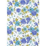 Tecido Jacquard Estampado Floral Vinho - 1,40m de Largura