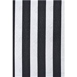 Tecido Jacquard Estampado Listrado Preto e Branco - 1,40m de Largura