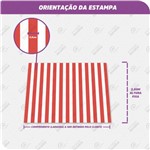 Tecido Jacquard Estampado Listrado Vermelho - 2,80m de Largura (desenho Sentido Largura)