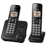 Telefone Panasonic Tgc363 Sem Fio- 3 Aparelhos- Bina- Atendedor de Chamadas - Pr