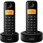 Telefone Sem Fio Philips D1302B Ramal e Identifica Chamada
