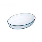 Travessa Assadeira Vidro Oval Forno Microondas Cisper Resistente
