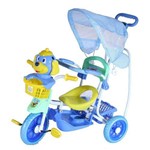 Triciclo com Capota 3 em 1 Azul - BelBrink Azul