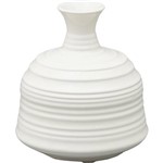 Vaso Ornamental Cream em Cerâmica - 20,2x16,4 Cm