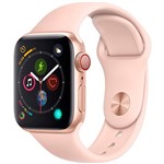 Watch Series 4 GPS+ Cellular 40mm Dourado Case With Rosa Sand Sport Band - Apple